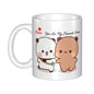 Tazze personalizzate per coppia Bubu Dudu Panda e Brownie Bear Tazza da caffè per tè al latte in ceramica fai-da-te
