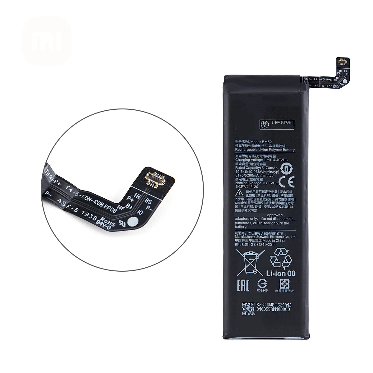 100% batteria originale BM52 5260mAh per Xiaomi Mi Note 10 Lite / Mi Note 10 Pro / CC9pro CC9 Pro batterie per telefoni + strumenti