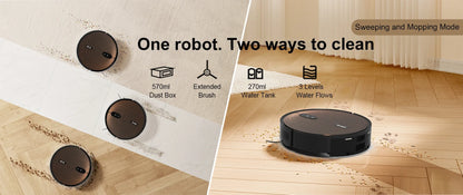 Robot Aspirapolvere Arnagar S9 con Svuotamento Automatico, Raccolta Polvere, Funzione Lavapavimenti, 8000Pa, 4800mAh, Basso Rumore, Controllo tramite APP per la Pulizia Domestica