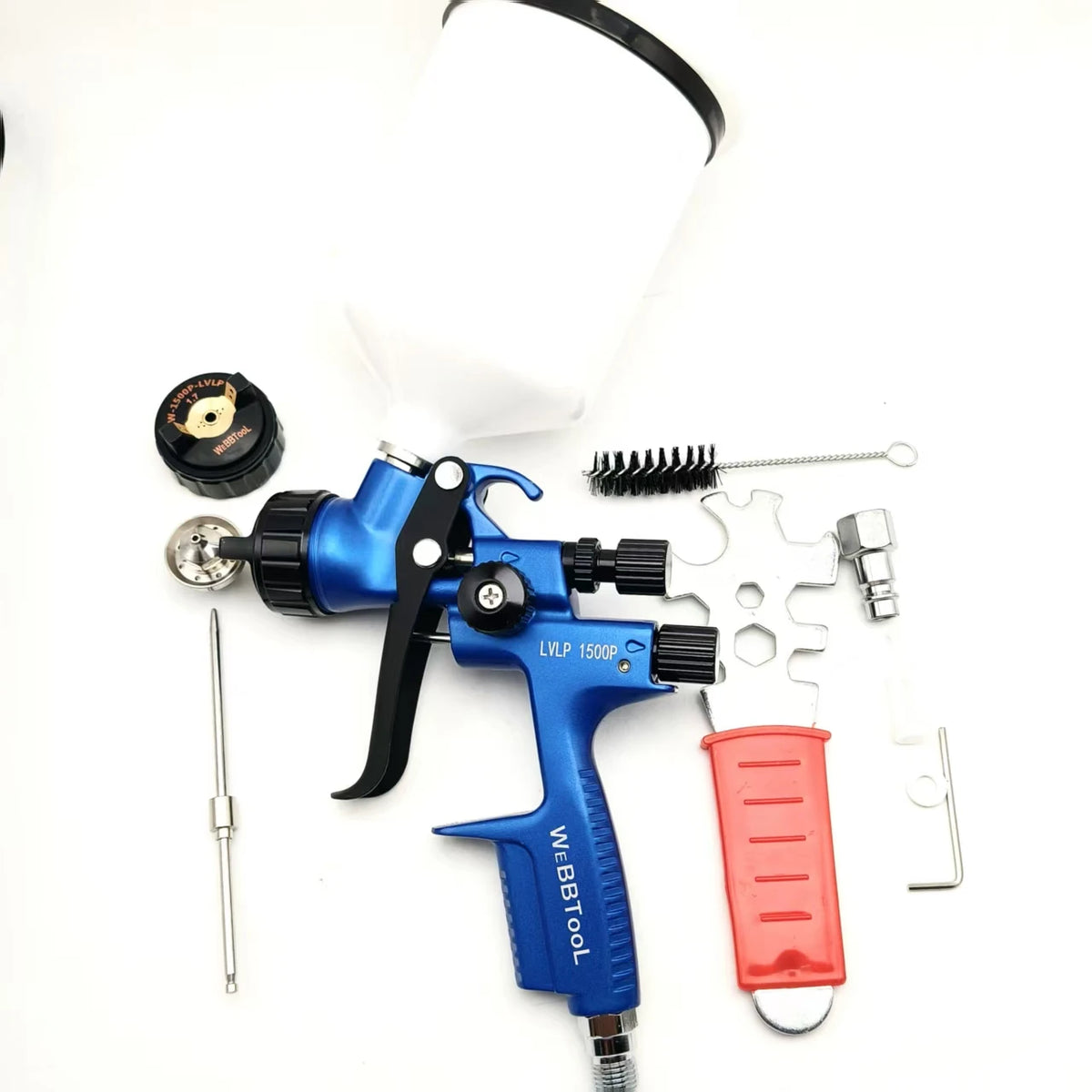 Alta qualità LVLP 1500P Pro Pistola a spruzzo per vernice Strumento di spruzzo per auto Pistola a spruzzo ad aria 1.3Gun 1.7 Kit ugelli Pistola a spruzzo professionale