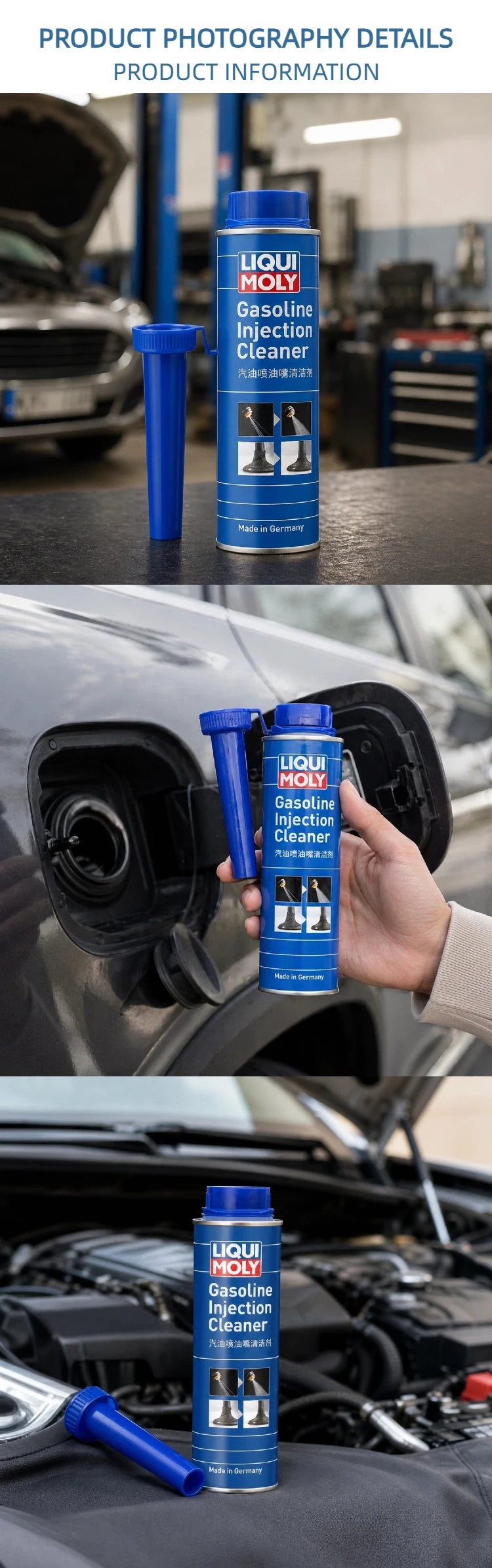 LIQUI MOLY 21931 Detergente per Iniettori 300ml, Additivo per la Pulizia del Sistema di Iniezione Auto, Cura e Manutenzione del Motore