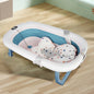 Cuscino da bagno pieghevole per neonati, ideale come regalo di nascita per bambine, adatto da 0 a 3 anni, Rosa/Grigio/Verde/Blu