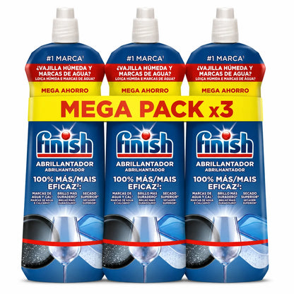 Finish Powerball Additivo per Lavastoviglie, stoviglie asciutte, lucide e senza aloni - 3 unità x 800 ml