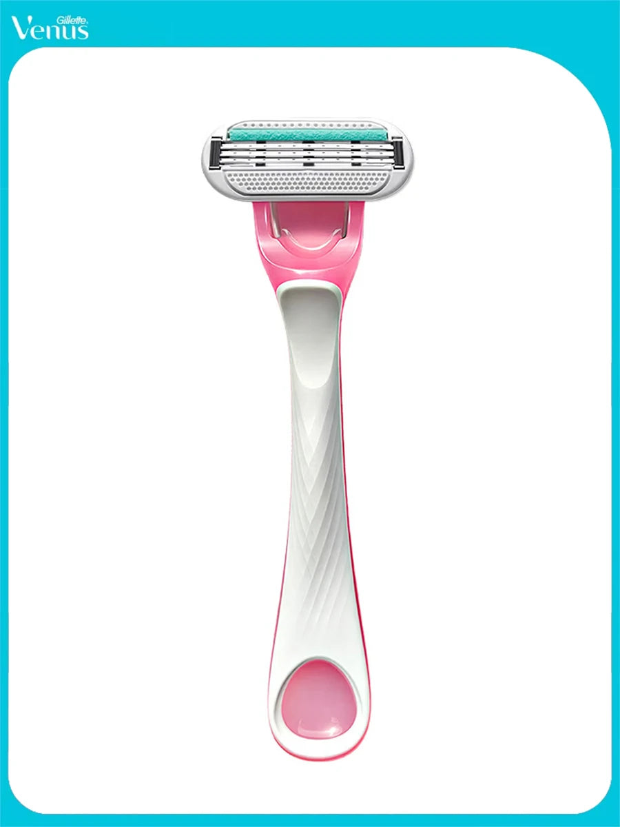 Rasoio Gillette Venus Tropical Mini Rosa con Striscia Lubrificante CloudSense e 3 Lame Flottanti per una Rasatura Liscia (1 Pezzo)