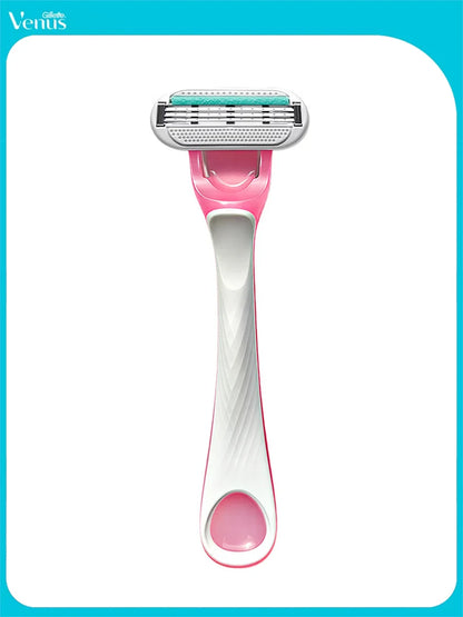 Rasoio Gillette Venus Tropical Mini Rosa con Striscia Lubrificante CloudSense e 3 Lame Flottanti per una Rasatura Liscia (1 Pezzo)