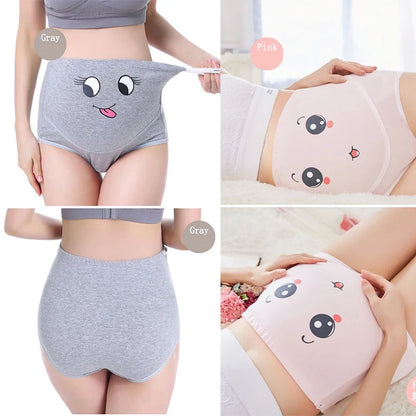 Mutandine di cotone per la biancheria intima di maternità incinta Mutandine vestiti per le donne incinte Slip di gravidanza Intimo di maternità a vita alta