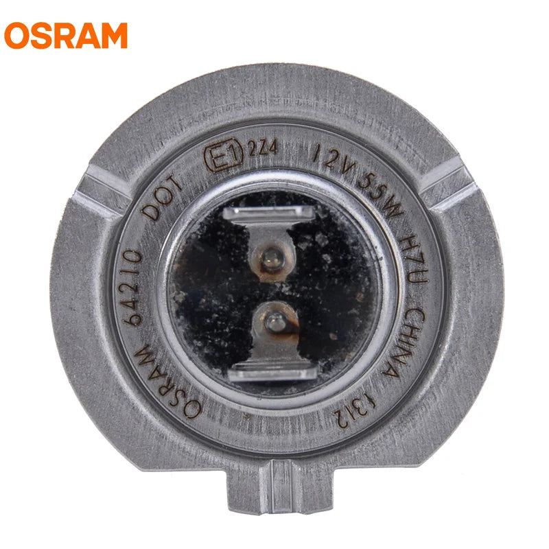 OSRAM 2 pz CLASSIC H7 12 V 55 W PX26d Auto Alogena Testa Luce Standard Auto Lampadine 3200 K Lampade Originali Qualità OEM 64210, Coppia