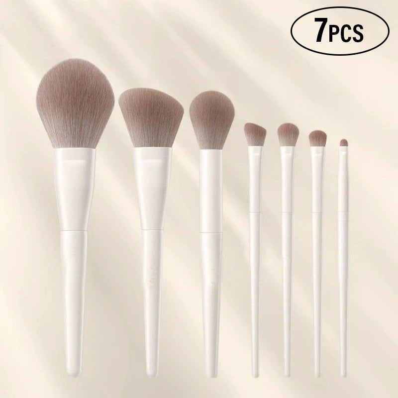 Set di 5-12 Pennelli Professionali per Trucco, Pennelli per Ombretto, Eyeliner, Contouring, Fondotinta e Sfumatura, Strumenti Cosmetici per la Bellezza del Viso Femminile