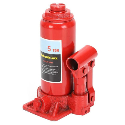 Martinetto idraulico a bottiglia da 5 tonnellate – Sollevatore verticale per riparazioni auto e sollevamenti pesanti, altezza minima 180 mm, altezza massima 355 mm, altezza di sollevamento 115 mm, peso leggero 2,7 kg, strut
