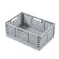 Cassa portaoggetti pieghevole pieghevole Cestini portaoggetti impilabili INS S/M/L Cancelleria in plastica Porta cosmetici Forniture per l'aula