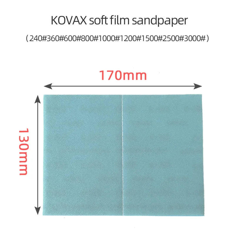 KOVAX Macchina per carta vetrata pneumatica giapponese originale rettangolare 70MM 100MM Carta vetrata per lucidatura con finitura per auto per lavori di bellezza