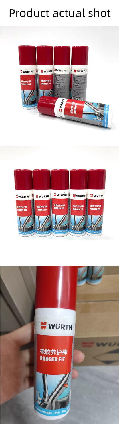 WURTH Rubber Fit Sigillante Protettivo per Guarnizioni in Gomma 75ml, Cura Guarnizioni Portiere Auto, Senza Silicone, Anti-Gelo, Condizionatore per Guarnizioni
