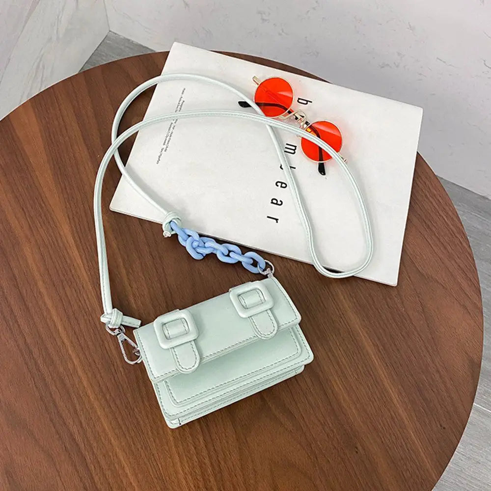 Mini borse a tracolla piccole per donna Borsa a catena per ragazza Borsa in pelle PU Borse a tracolla per ragazza da donna Designer 2022 Estate Giallo