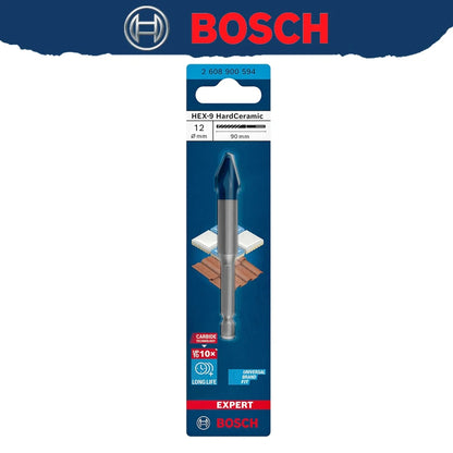BOSCH EXPERT HEX-9 Punta da trapano in ceramica dura 10X Lunga durata Punta da trapano per pietra in materiale ad alta durezza 2608900590 2608900588