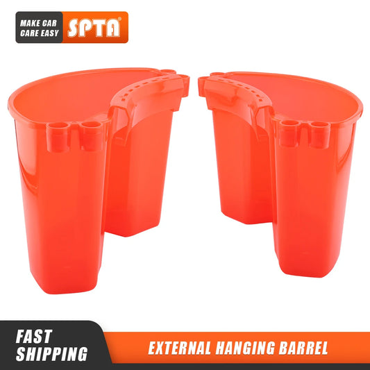 SPTA Universal Bucket Organizer Car Detailing lavaggio Tool Storage Kit barile appeso esterno