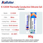 Pasta Termica Kafuter K-5202 K-5203K K-5204K K-5205 per CPU GPU, Grasso Siliconico per Dissipatore di Calore LED e Chip IC
