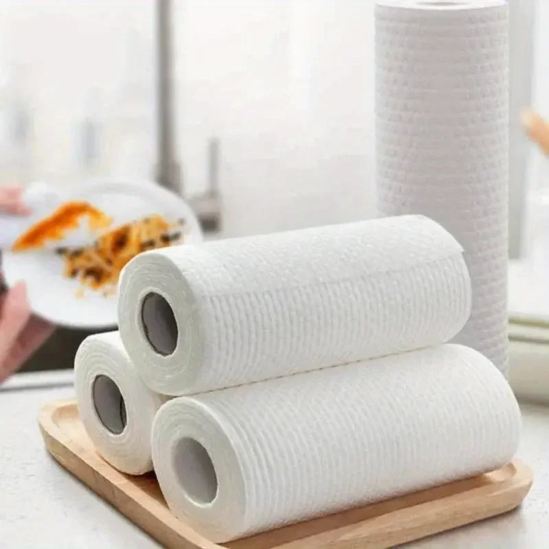 500/50pcs Cucina Riutilizzabile Stracci Usa E Getta Panni di Pulizia Non Tessuti Lavaggio Strofinacci Straccio Asciugamani di Stoffa Pad Antiaderente