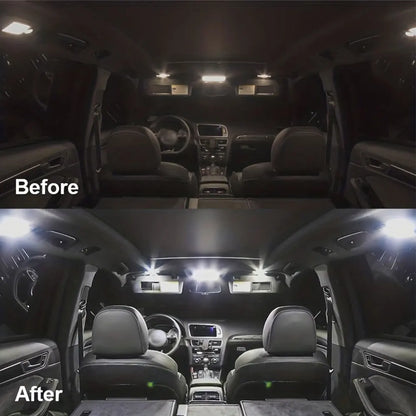 Kit Luci LED per Interni Auto per BMW E36 E46 E90 E91 E92 E93 E87 E81 F20 F30 E39 E60 E61 F10 F11 E38 E65 E66 328i 2005 2011 2012