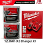 Batteria agli ioni di litio Milwaukee M18 18V 6.0Ah 12.0Ah ad alta potenza, 100% originale, per utensili elettrici a batteria 48-11-1850 48-11-1815