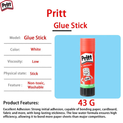 Colla in stick Pritt originale, atossica, lavabile, sicura per bambini, per arti e mestieri