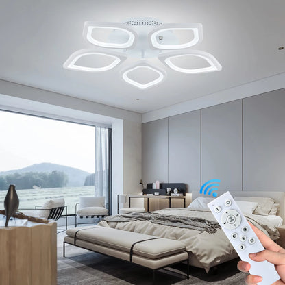Lampada da Soffitto LED IRALAN Dimmerabile, Lampadario a Sospensione con Telecomando, Illuminazione Minimalista per Soggiorno e Camera da Letto