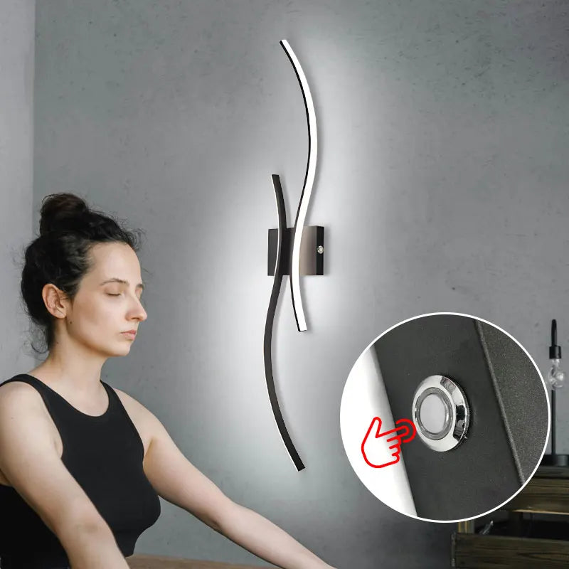 Lampade da parete a LED con batteria ricaricabile senza fili Sconce da parete per camera da letto Luci da parete dimmerabili touch 3CCT con corridoio telecomandato