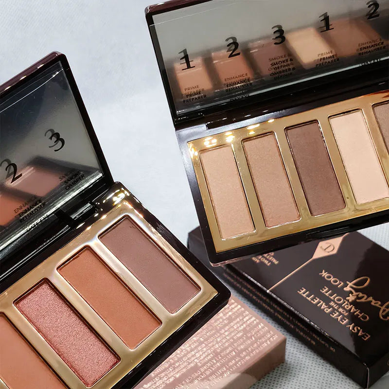 Palette Ombretti di Lusso Charlotte Tilbury, 6 Colori, 8.2g, Finitura Opaca e Perlata, Serie Colori Naturali, Cosmetici per Occhi