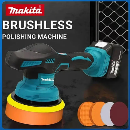 Lucidatrice per Auto Senza Fili Makita, Macchina Lucidatrice Elettrica a 8 Velocità per Riparazione e Lucidatura, 18V-20V