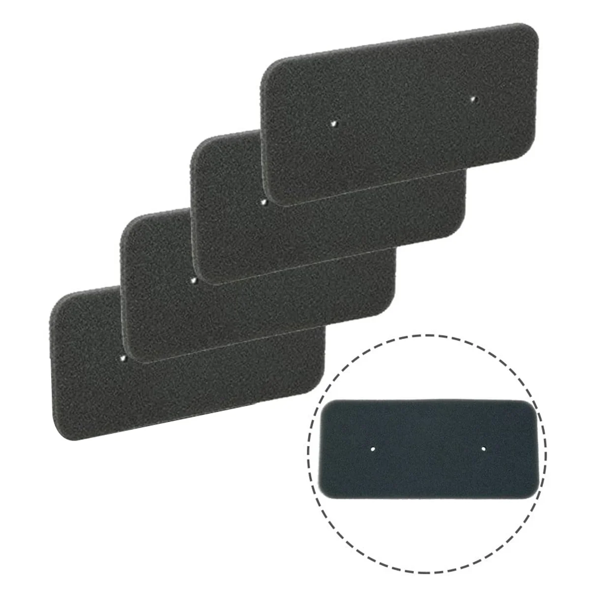 4 pezzi di ricambio per filtri per asciugatrice per Hoover/Candy Tumble Dryer evaporatore filtro in schiuma spugna parte 4000673