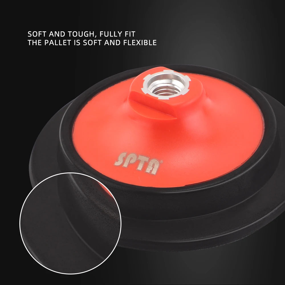 SPTA 5 "125mm 6" 150mm M14 5/8-16 Filettatura Piastra di Supporto Gancio Anello Auto Lucidatura Tampone di Lucidatura Disco Professionale per Lucidatore Rotante