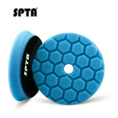 SPTA 1PC 3"(80mm)/5"(125mm)/6"(150mm) Smussato Hex-Logic Auto Spugna Lucidatura Tampone di Schiuma Per DA/RO/GA Buffer Lucidatore