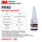 Adesivo Istantaneo Originale 3M PR40 PR100 PR1500 Scotch-Weld per Plastica, Gomma, Guarnizioni, Gioielli, Elettronica, Colla CA a Rapida Asciugatura