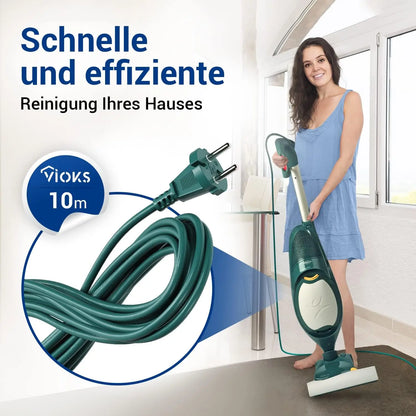 Cavo di Alimentazione e Cavo di Ricambio per Aspirapolvere Vorwerk, Compatibile con Kobold VK140 VK150