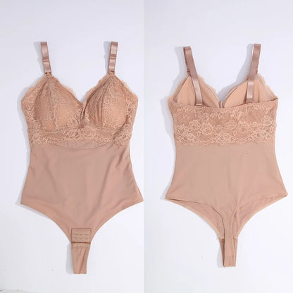 Perizoma in pizzo Body Shapewear Donna Nuovo Shaper per tutto il corpo Vita sottile Tummy Control Intimo Pancia piatta Corsetto liscio Nudo