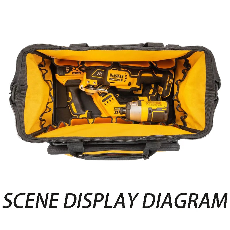 DEWALT DWST560103-DW100 100th Anniversary Limited Edition borsa per attrezzi a bocca aperta da 16 pollici materiale durevole Kit di attrezzi conveniente