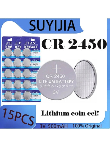 2-60pcs CR2450 batteria 3V batteria a bottone al litio 550mAh CR2450 5029LC LM2450 DL2450 CR2450N BR2450 batteria a bottone cellulare per giocattoli per orologi