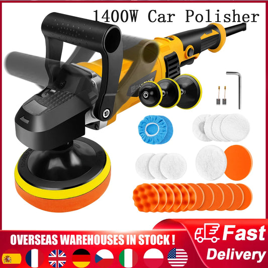 Lucidatrice elettrica per auto con 6 velocità variabili, 800-3500 giri/min, lucidatrice per levigatura, lucidatura, applicazione di cera e sigillatura, 150-180 mm, 30 accessori per levigatura, lucidatura, applicazione di cer