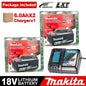 Batteria originale Makita 18V, 5Ah/6Ah, agli ioni di litio, per Makita BL1830, BL1815, BL1860, BL1840. Batteria di ricambio per utensili elettrici Makita.