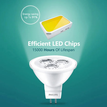 Philips 4 pezzi CorePro LED MR16 3W(=35W) 5W(=50W) Lampadina riflettente 12V GU5.3 24D Spot Light 2700K 6500K Bianco Hotel Negozi Lampade
