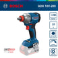 Bosch GDX 18V-285 Avvitatore/Chiave a percussione a batteria Utensili elettrici professionali Bosch AmpShare 18V Strumento di impatto 1/4" Drive esagonale