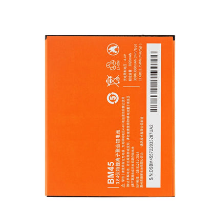100% batteria originale BM45 3060mAh per Xiaomi Redmi Note 2 Hongmi Note 2 BM45 batterie di ricambio per telefono di alta qualità