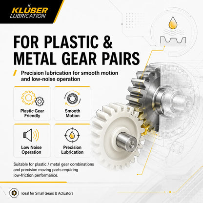 Grasso Sintetico Originale Kluber ISOFLEX TOPAS L 32 N per Basse Temperature NLGI 2 per Ingranaggi in Plastica, Attuatori, Cuscinetti Motore