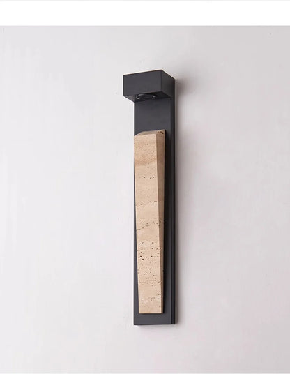 Lampada da Parete per Esterni in Pietra Naturale IP65 Resistente alle Intemperie, Illuminazione Impermeabile per Giardino, Portico, Balcone, Villa e Patio