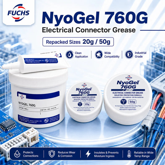 NyoGel 760G Grasso per Connettori Elettrici, Lubrificante Dielettrico Anticorrosione per Terminali di Cablaggio Automobilistico e Spine per Sensori 20g 50g