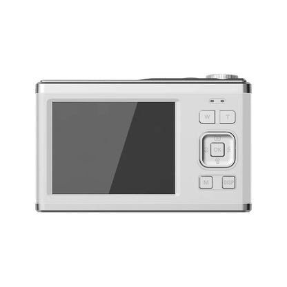 Fotocamera digitale 4K con doppio schermo, obiettivo telescopico, zoom ottico 16x ad alta definizione, fotocamera impermeabile, ideale per selfie, per migliorare l’aspetto, per uso domestico, modello C23.