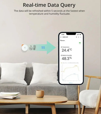 SONOFF SNZB-02P SNZB 02P Sensore Zigbee di temperatura e umidità Sonoff Zigbee Bridge per EWeLink APP Alexa Home Assistant
