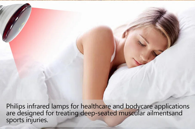 Lampada a infrarossi Philips PAR38 150W E27 Uso umano Luce incandescente a calore rosso IR Comfort Lampadina 230V per assistenza sanitaria e relax