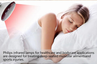 Lampada a infrarossi Philips PAR38 150W E27 Uso umano Luce incandescente a calore rosso IR Comfort Lampadina 230V per assistenza sanitaria e relax