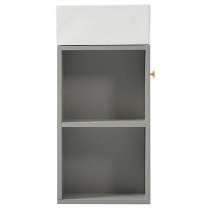 Mobile bagno sospeso con lavabo 55 × 31 × 66,5 cm e vani laterali