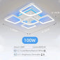 Lampade da soffitto moderne, a sospensione, con tecnologia LED e controllo remoto tramite app, adatte per illuminare camere da letto, cucine, soggiorni e altri ambienti.